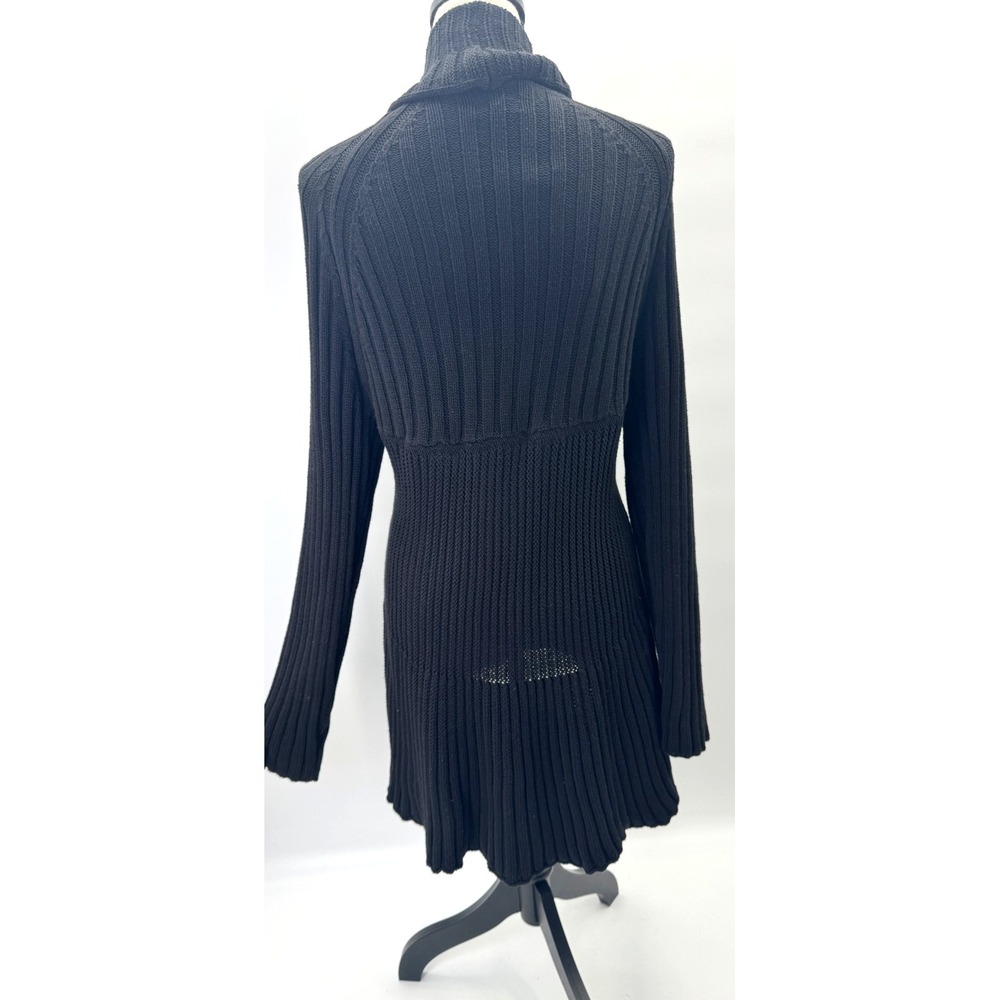 Apt 9 Deadstock Ribbed Knit Duster Afghan Cardigan XL Ruffle Penny Lane Bratz - Picture 5 of 16